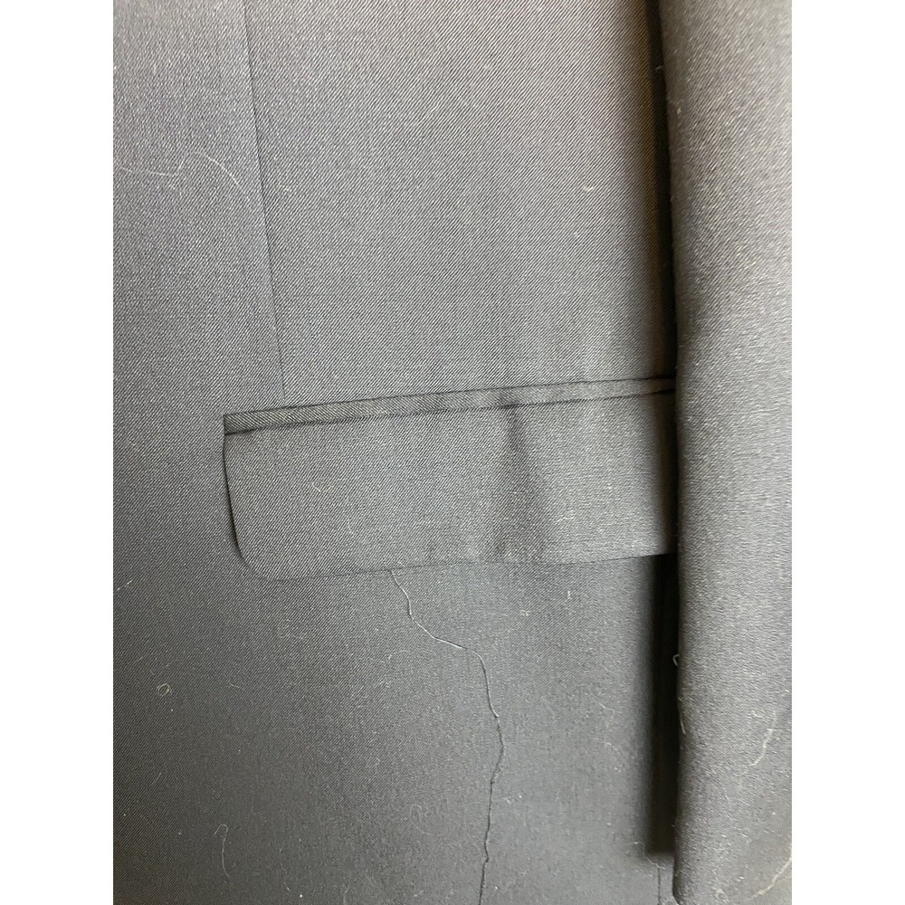 Chaps Mens 44R Navy Wool Gold Two Button Sport Coat Preppy Academia - Picture 4 of 16